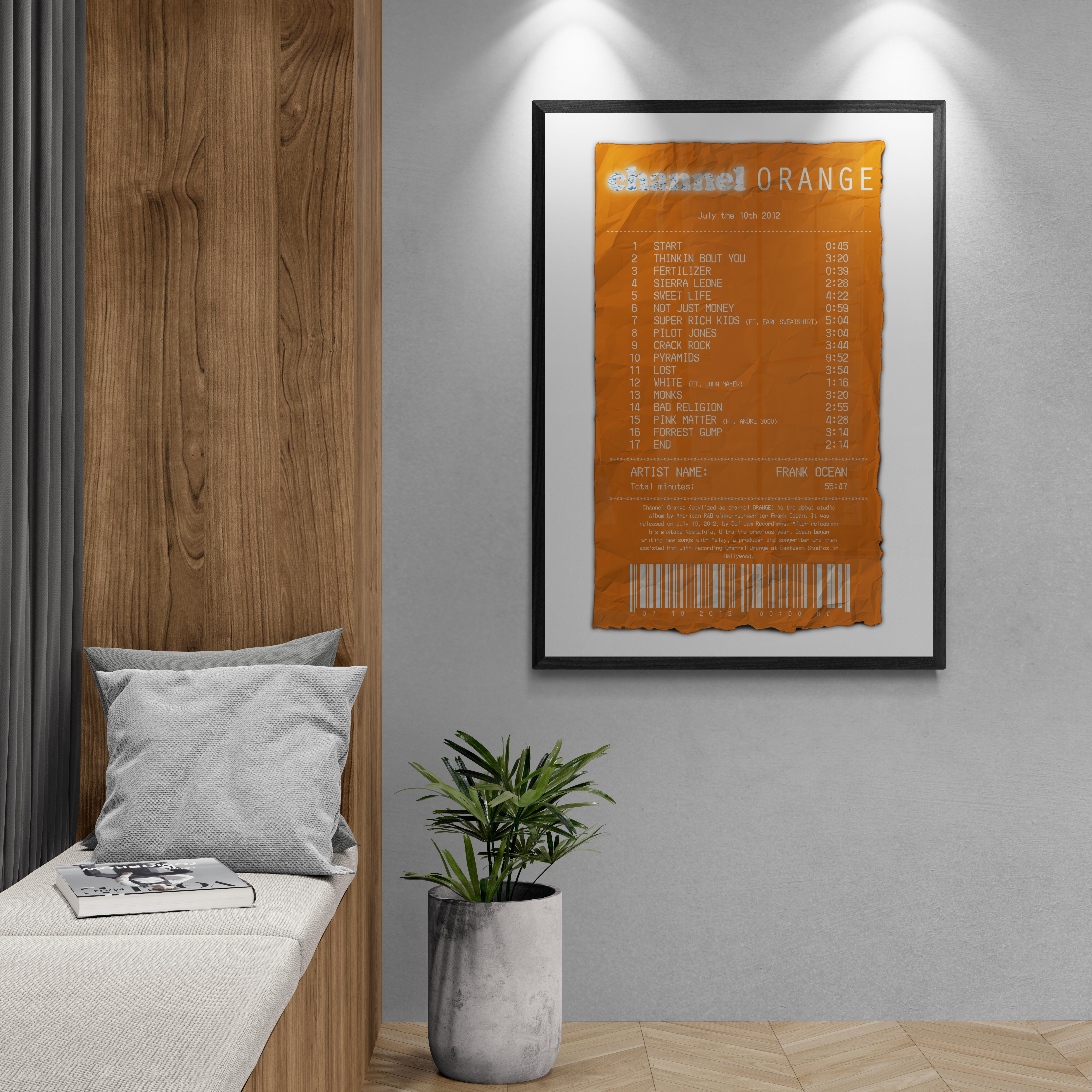 Channel Orange Receipt - Poster
