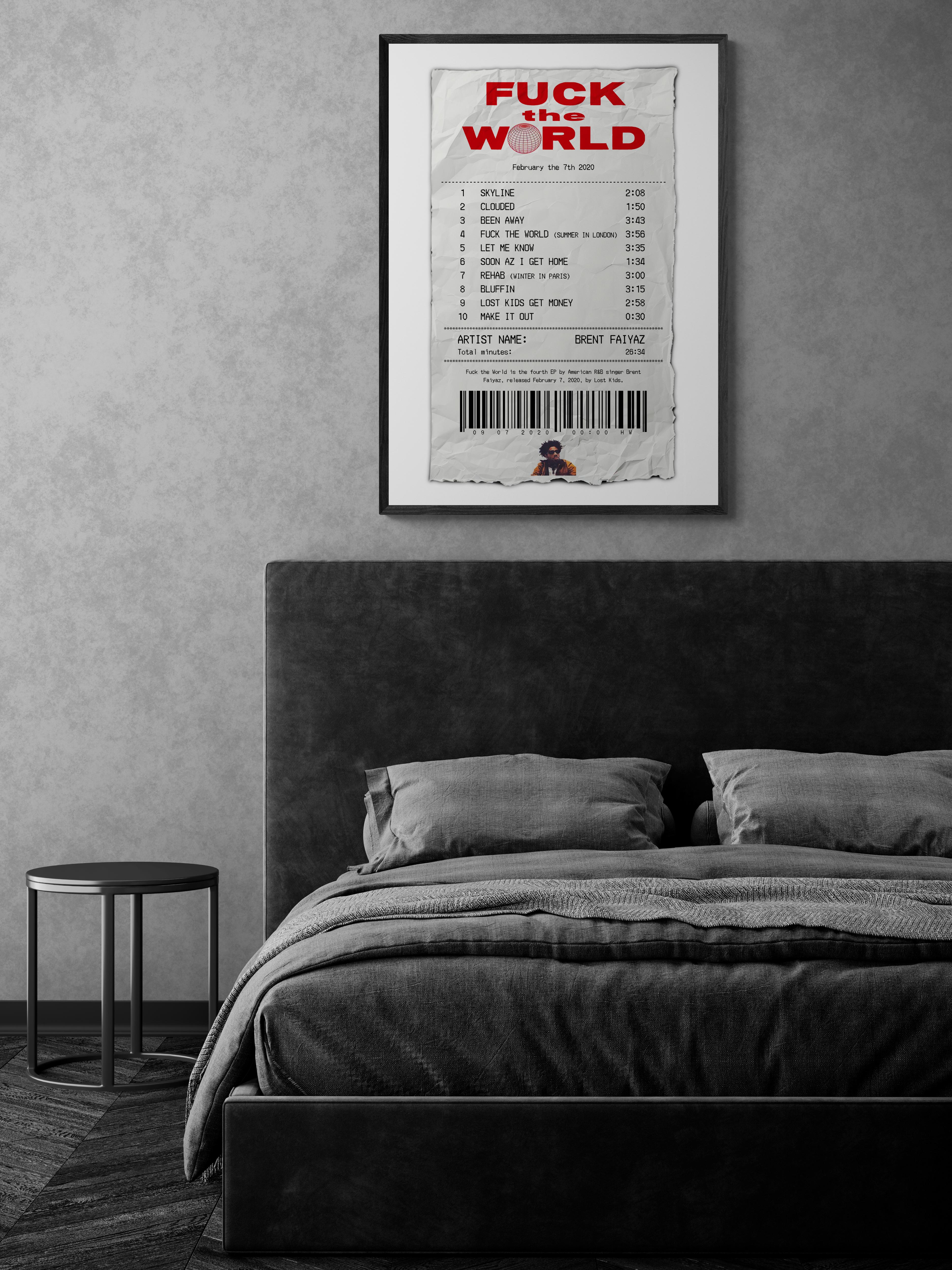Whole Lotta Red Receipt - Poster