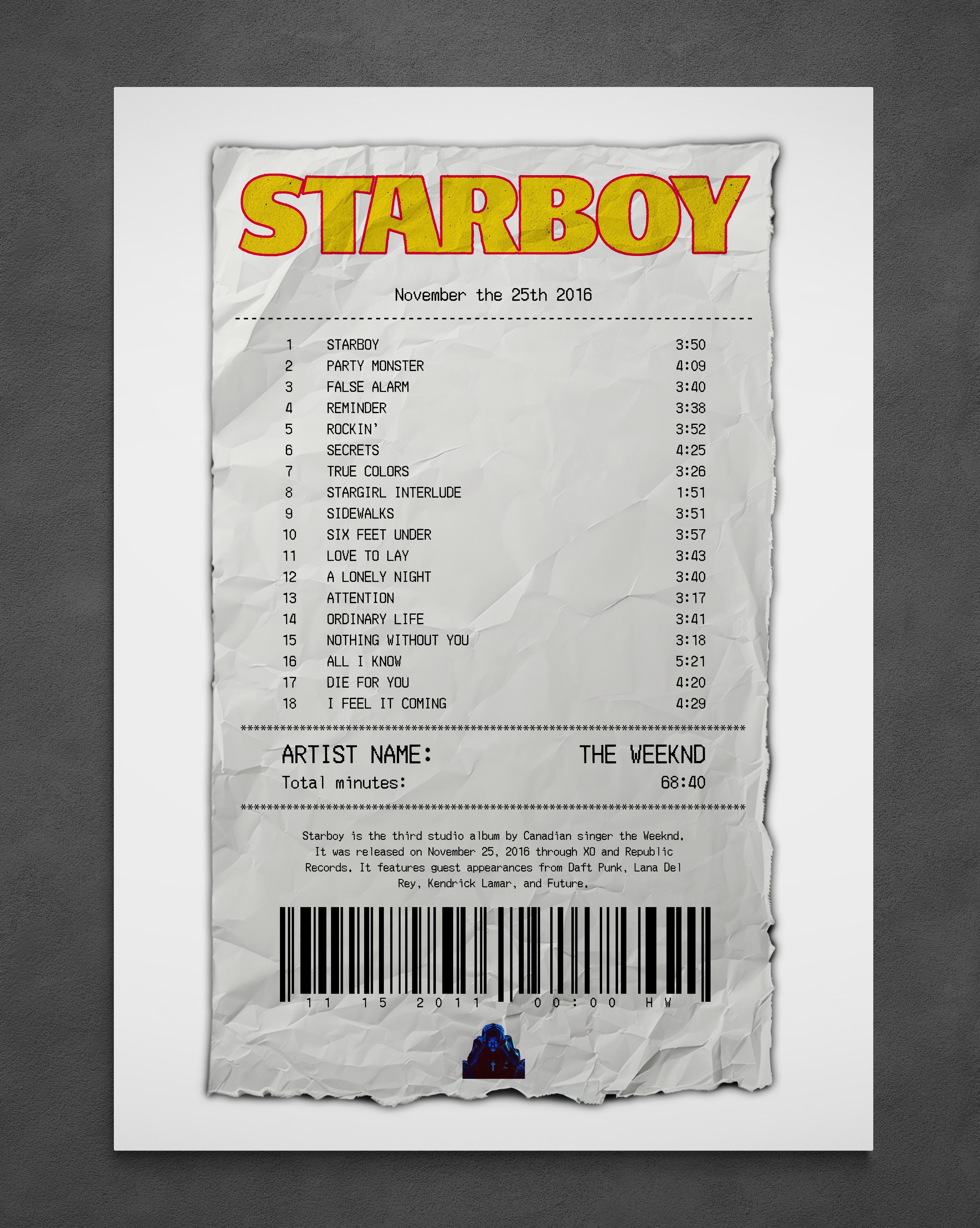 Star Boy Receipt - Poster